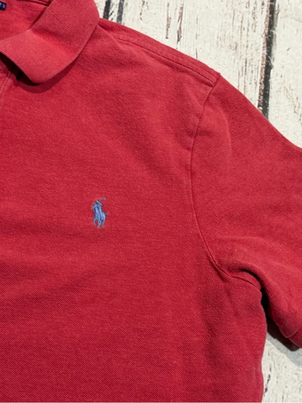 Polo Ralph Lauren Heathered Red Golf Short Sleeve Tennis Preppy Men's Shirt